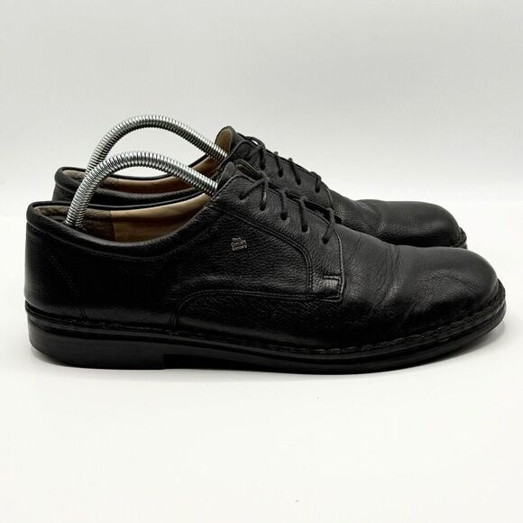 Finn Comfort Milano Black Leather Oxford Shoes - Men’s US 8.5